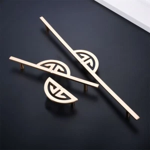 Zinc Alloy Chinese Style Wardrobe Door Knob Cabinet Furniture Handle Long Pull - Picture 1 of 32