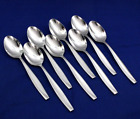 Set Of 8,  Oval Soup Spoons Oneida Camlynn Cleo Frost Vietnam Light Use 7 1/8