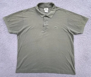 Lacoste Mens Size 6 L Classic Embroidered Alligator Logo Short Sleeve Green Polo - Picture 1 of 22