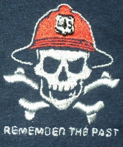 Skull And Crossbone Forest Service Fire Shirt Calfire CDF Remember the Past - Picture 1 of 2