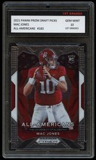 MAC JONES 2021 PANINI PRIZM DRAFT PICKS ALL-AMERICANS 1ST GRADED 10 ROOKIE CARD