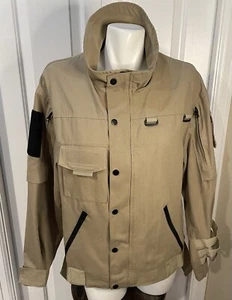UNM Original Design Utility Jacket Mens Large Full Zip + Snap Multi-Pocketed Tan - Bild 1 von 12