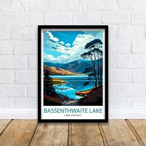 Bassenthwaite Lake Lake District Travel Poster Lake District - Picture 1 of 10