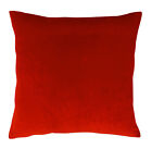 Indian Pillow Case Solid Red Home Décor Throw Cushion Velvet Cover-CT1