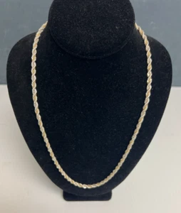 Tiffany & Co. 24" Sterling Silver and 18k Yellow Gold Heavy Rope Chain - Picture 1 of 8