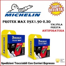 2 Camere D'aria Antiforatura Bici Mtb 29 Michelin Protek Max 29x1.85-2.30 Presta