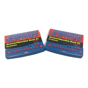 Vtg Jeopardy Electronic Handheld Set of 2 Games + Answer Question Books #1 + #2 - Picture 1 of 6