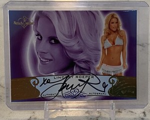 LINDSEY ROEPER BENCHWARMER BENCH WARMER AUTOGRAPH AUTO CARD 40A W/TOP LOADER