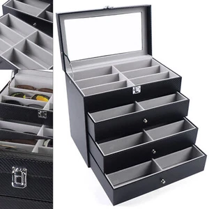 Caja de exhibición de almacenamiento/soporte organizador 24 rejillas para gafas de sol - Imagen 1 de 12
