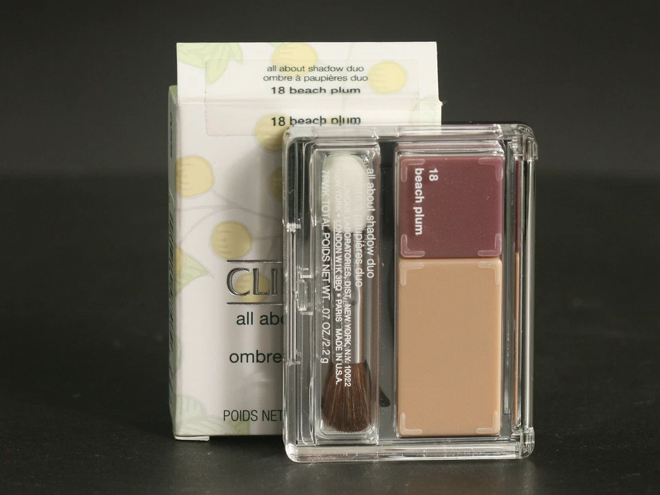 CLINIQUE ALL ABOUT SHADOW DUO - 18 BEACH PLUM (A55) - BNIB - Image 1 of 1