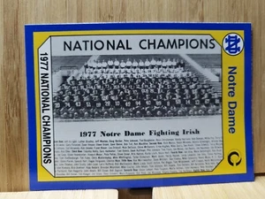 1977 NAT. CHAMPIONS🏆1990 College C. NOTRE DAME #142 Fighting Irish NFL Card🏆 - Picture 1 of 2