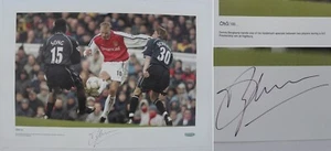 2000-01 Dennis Bergkamp Signed Arsenal Ltd Ed 43/100 Huge Print + COA (17251) - Picture 1 of 2