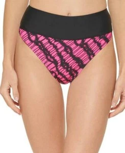 $58 Dkny Womens Standard High Waisted Full Coverage Bikini Bottom Pink Size XL - Picture 1 of 1