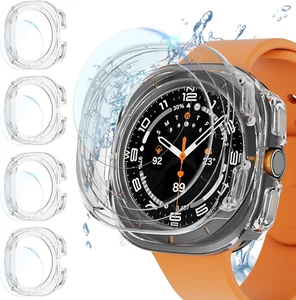 (4+4 Pack) Screen Protector Case for Samsung Galaxy Watch 7 Ultra 47Mm, Hard PC - Picture 1 of 12
