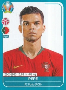 POR13 PEPE # PORTUGAL STICKER PANINI UEFA EURO 2020 - Picture 1 of 2