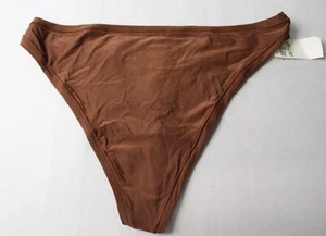 Aerie Women's SMOOTHEZ Everyday High-Cut Thong DH3 Deep Earth Large NWT - Picture 1 of 6