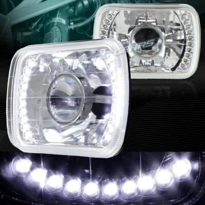 7 «X 6» H6014 H6052 H6054 запечатанный луч хром/прозрачный белый светодиодный прожектор фары - Изображение 1 из 4