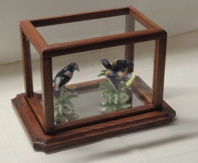 Wood/Acrylic/Mirrored Bottom Display Case  # PP7337  Need a custom see below - Image 1 of 4