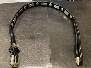 Men’s Western Style Leather 1 1/2” Wide Belt Size 36 - Picture 1 of 10