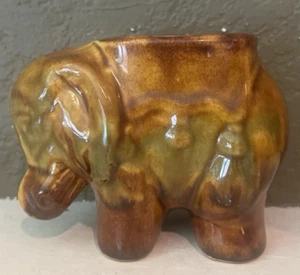 HOT SPRINGS KERAMIK (ARKANSAS) ELEFANT ÜBERTOPF/VASE - Bild 1 von 6