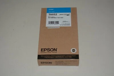 Genuine Epson T6032 Cyan Ink Cartridge Stylus Pro 9400 EXP 2018 - Image 1 of 2
