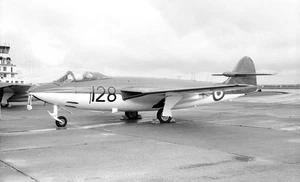 Sea Hawk FGA.6, WV903 '128/C' en Culdrose, 22 de julio de 1981 - Nego original en blanco y negro - Imagen 1 de 1
