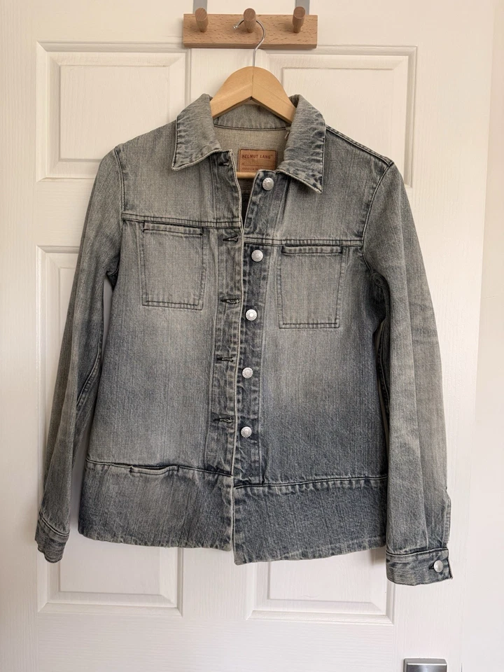 Jaqueta jeans Helmut Lang 1998 vintage azul tamanho 40 feita na Itália - Imagem 1 de 4
