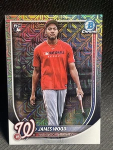 2025 BOWMAN CHROME MEGA JAMES WOOD ROOKIE IMAGE VARIATION SSP NATIONALS - Picture 1 of 4
