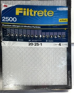 Filtrete 3M Premium 2500 Allergen & Ultrafine Particle Air Filter 20X25X1 VARIET - Picture 1 of 5