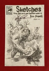 Sketches From the Sick and Twisted Mind of Eric Powell Signed SDCC #1832/3K NM+ - Picture 1 of 4