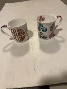 Wild Goose Bone China Irish Design Coffee Mugs Set Of Two 10 Oz. - Picture 1 of 3