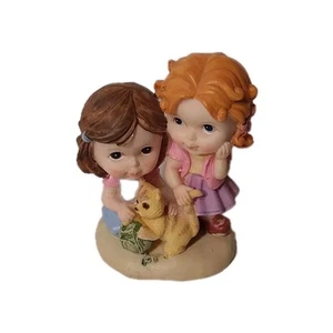 Tender Times 2 Girls And Cat Figurine - Picture 1 of 9