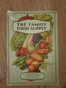 1934 The Family Food Supply Booklet - Metropolitan Life Insurance Company - Bild 1 von 2