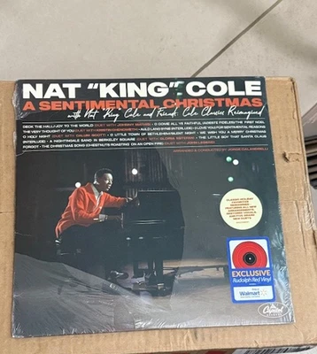 Nat King Cole- A Sentimental Christmas- LP 2021 Rudolph Red Vinyl - Image 1 of 3