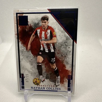 2024-25 Panini Impeccable Premier League Nathan Collins Sapphire /25 Brentford - Image 1 of 4