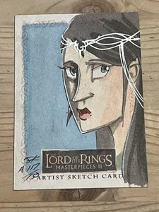 Rare-Topps-Lord Of The Rings Masterpieces II-Sketch Card-Jim Kyle- 117/150 - Picture 1 of 7