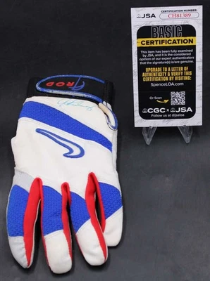 Guante de bateo usado firmado por Alex Rodríguez Nike autógrafo certificado de autenticidad JSA D13567 Foto 1 de 4