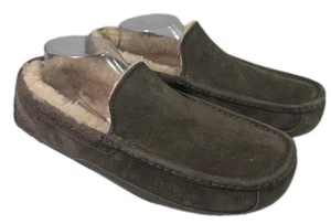 UGG Australia Herren Hausschuhe 5775 Ascot Grau Wildleder Lammfell Slipper Größe 12  - Bild 1 von 6