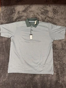 Z Zegna Mens Slim Fit Cotton Polo Shirt XXL Green - NWT $245 - Picture 1 of 6