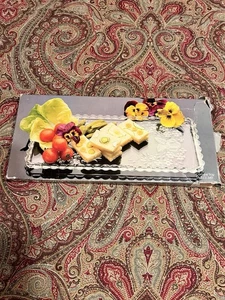 Home Bellissimo vassoio per canape in vetro "bouquet floreale" 14 Made in Germany - Foto 1 di 6