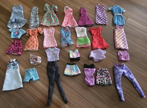 Lot 27 Genuine Barbie Fashion Packs Clothes Outfits Dress Skirt Shirt Pants Tee - Picture 1 of 7