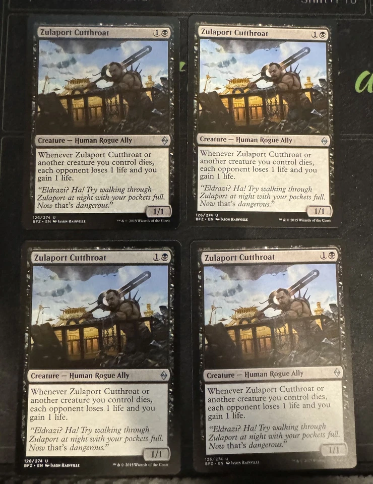 Zulaport Cutthroat X4 Battle for Zendikar Magic the Gathering mtg - Image 1 of 1