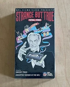 STRANGE BUT TRUE FOOTBALL STORIES (1987) Sealed VHS NFL Films Vincent Price Host - Picture 1 of 7