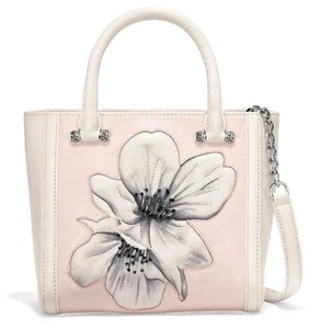 BRIGHTON ALECIA TOTE FLOREALE CON PERLINE BIANCO BLUSH PICCOLA TOTE BORSETTA A TRACOLLA $495 - Foto 1 di 18