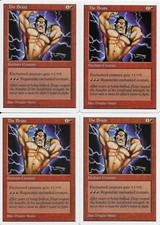 MTG: THE BRUTE 5th Edition COMMON; played, Excellent condition x4