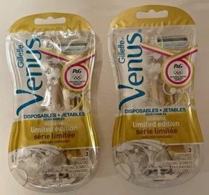 NEW 2 Packs of Gillette Venus Oceana Limited Edition Disposable Razors -6 Razors - Picture 1 of 3