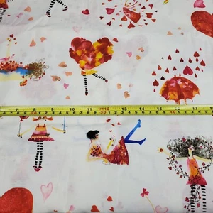 Cherie by Masha D’yans Clothworks Textiles 2.5y Whimsical Ladies Valentine's Day - Picture 1 of 6