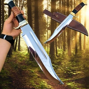 15" Outback Bowie Knife Handmade Crocodile Dundee Bowie knife With High Quality. - Picture 1 of 12