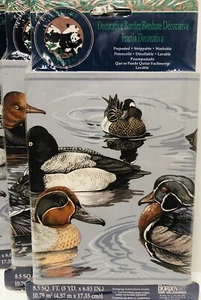 Vintage Borden Decorative Border 5 YD x 6.83”  Lot (5) Vinyl Nature Duck Hunting - Picture 1 of 8