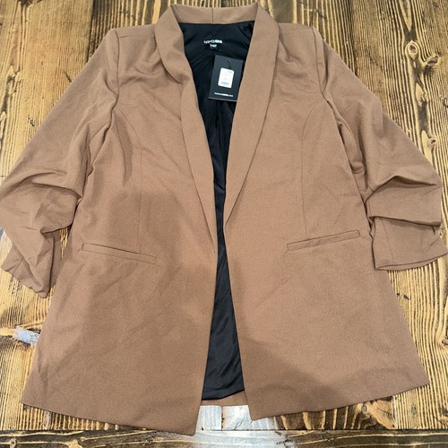 Fashionnova Blazer donna grande Celine marrone nuovo con etichetta